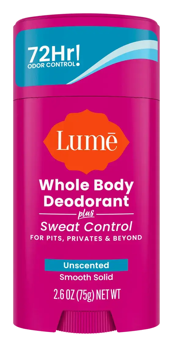 Lume Solid Stick Deodorant + Sweat Control Unscented