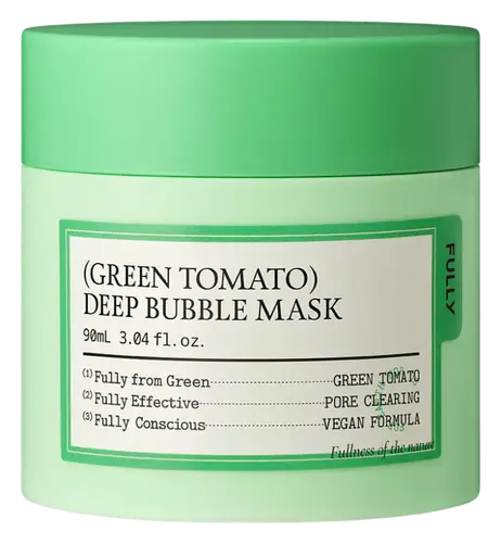 Fully Green Tomato Deep Bubble Mask