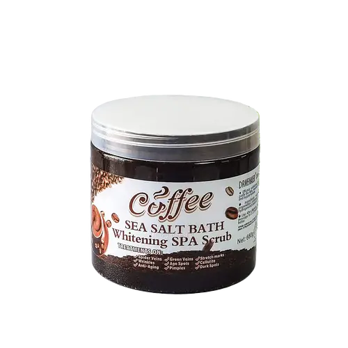 Yilaili Cosmetics Coffee Sea Salt Bath Whitening Spa Scrub