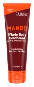 Mando Invisible Cream Deodorant Bourbon Leather