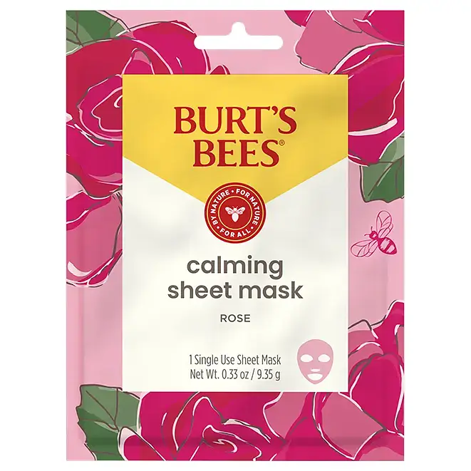 Burt's Bees Calming Sheet Mask With Rose