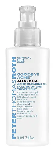 Peter Thomas Roth Goodbye Acne AHA/BHA Acne Clearing Gel Face Body Spot Treatment