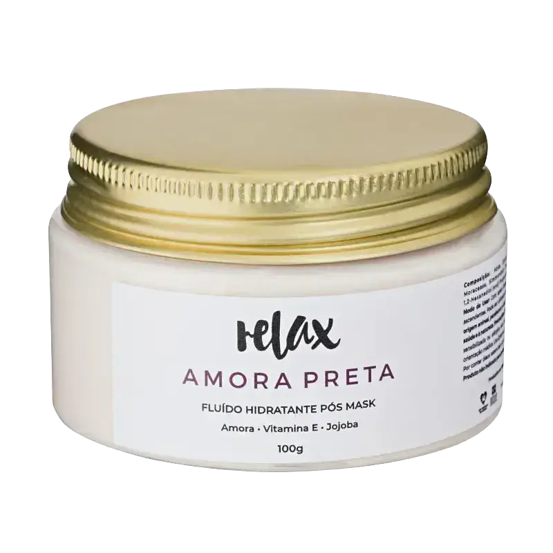 Relax Amora Preta Fluido Hidratante Pos Mask