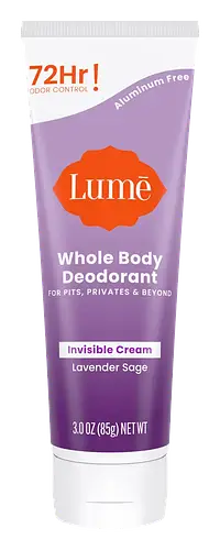 Lume Whole Body Deodorant Invisible Cream Lavender Sage