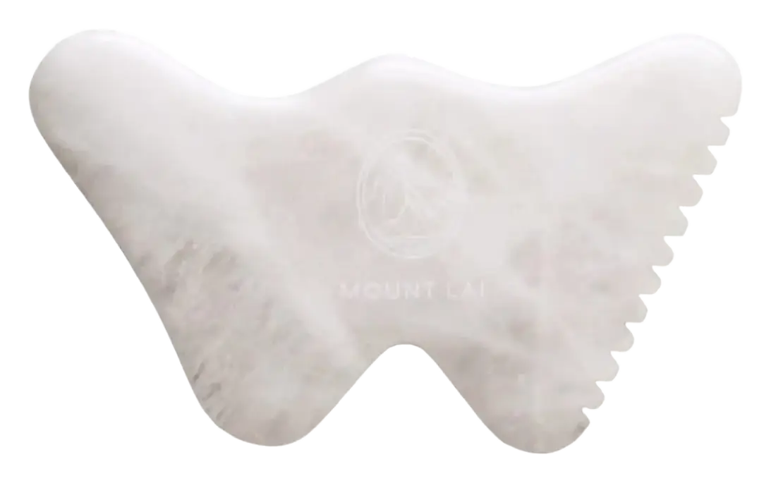 Mount Lai The Vitality Qi White Jade Gua Sha Sculpting Tool