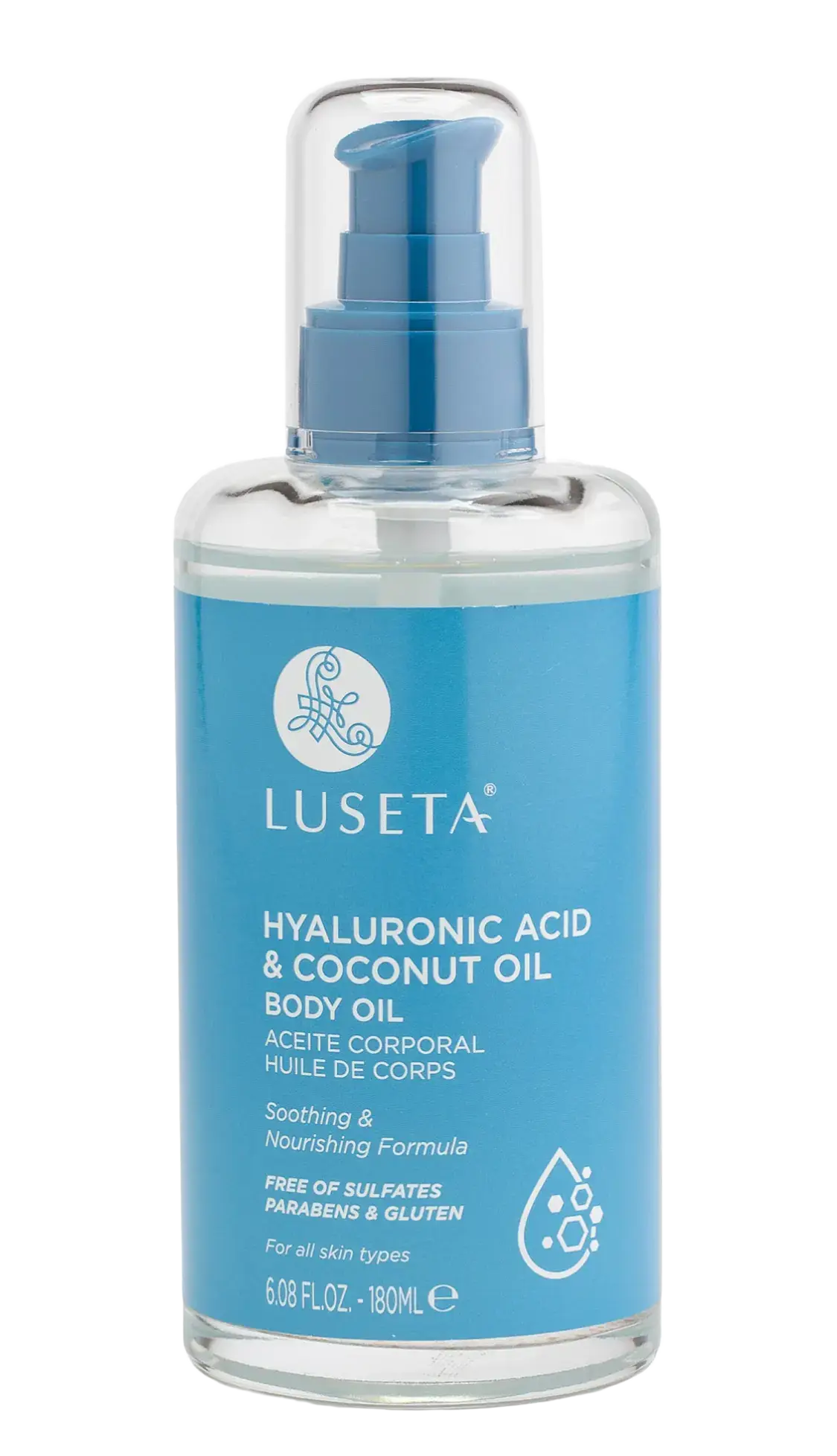 Luseta Body Oil Hyaluronic Acid & Coconut Oil