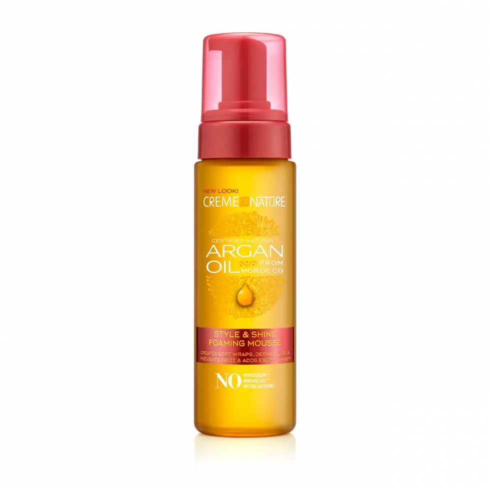 Creme of Nature Argan Oil From Morocco Style & Shine Foaming Mousse