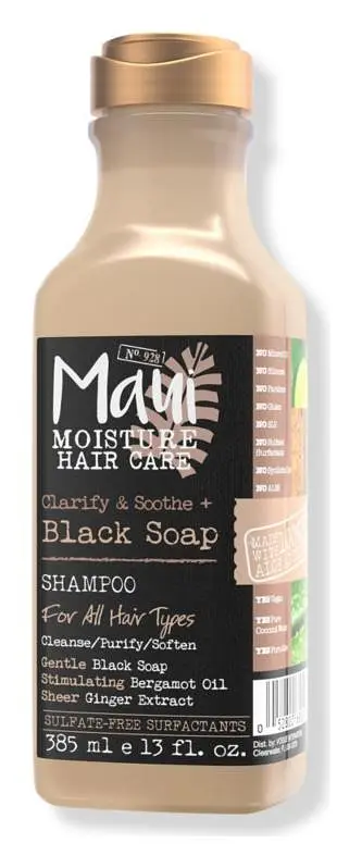 Maui Moisture Clarify & Soothe + Black Soap Shampoo