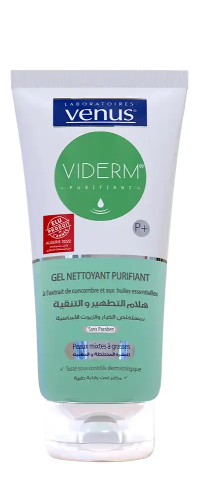 laboratoires venus Viderm P+ Gel Nettoyant Purifiant