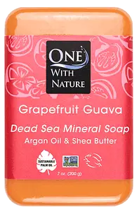 One With Nature Dead Sea Mineral Soap Grapefruit Guava