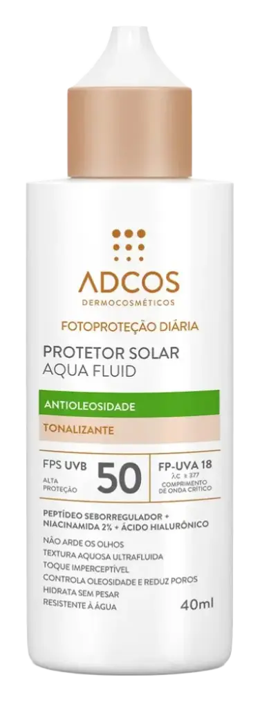 Adcos Protetor Solar Aqua Fluid SPF 50 Tonalizante