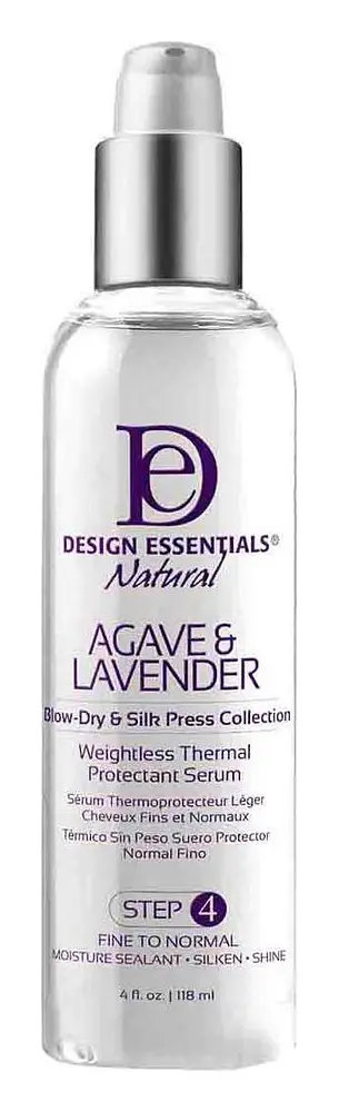 Design Essentials Agave And Lavender Weightless Thermal Protectant Serum