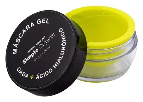 Simple Organic Máscara Gel Gaba + Ácido Hialurônico