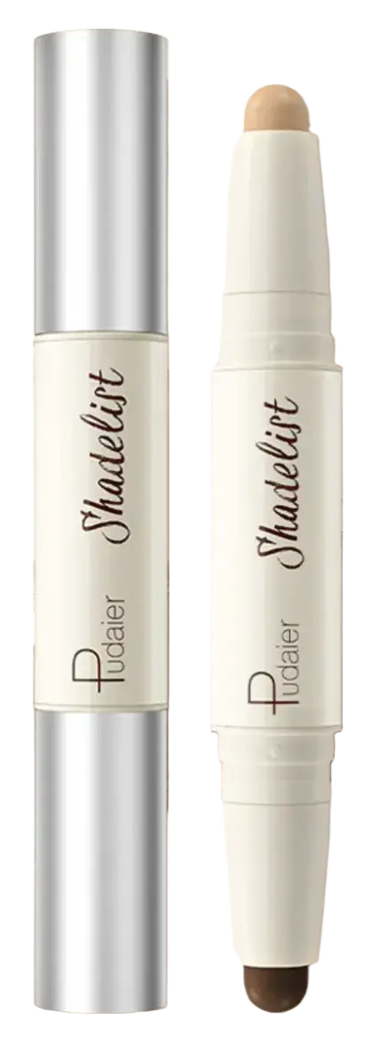 Pudaier 2-In-1 Contour & Highlight Pen #02 Sand & Coffee