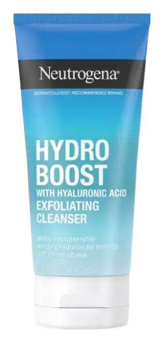 Neutrogena Hydro Boost Daily Gel Cream Exfoliating Cleanser With Hyaluronic Acid