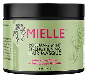 Mielle Organics Strengthen Moisturize Nourish Hair Mask w/ Biotin, Rosemary, Coco Oil, & Honey