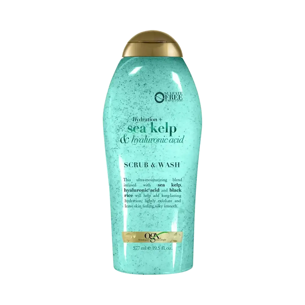 OGX Beauty Hydration + Sea Kelp & Hyaluronic Acid Scrub & Wash