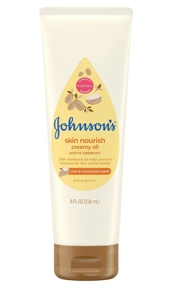 Johnson's Baby Skin Nourish Creamy Oil Shea & Cocoa Butter