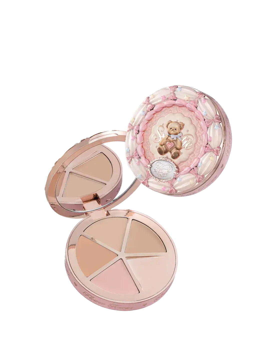Flower Knows The Sweetie Bear 4-Color Concealer Palette 01 Strawberry Chocolate