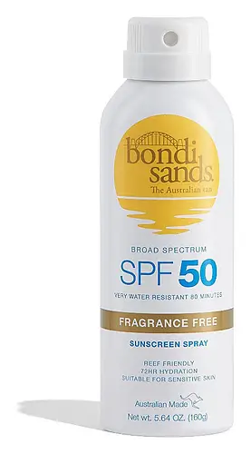 bondi sands SPF 50+ Fragrance Free Sunscreen Face Mist