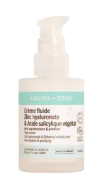 Aroma-Zone Crème Fluide Zinc Hyaluronate & Acide Salicylique Végétal