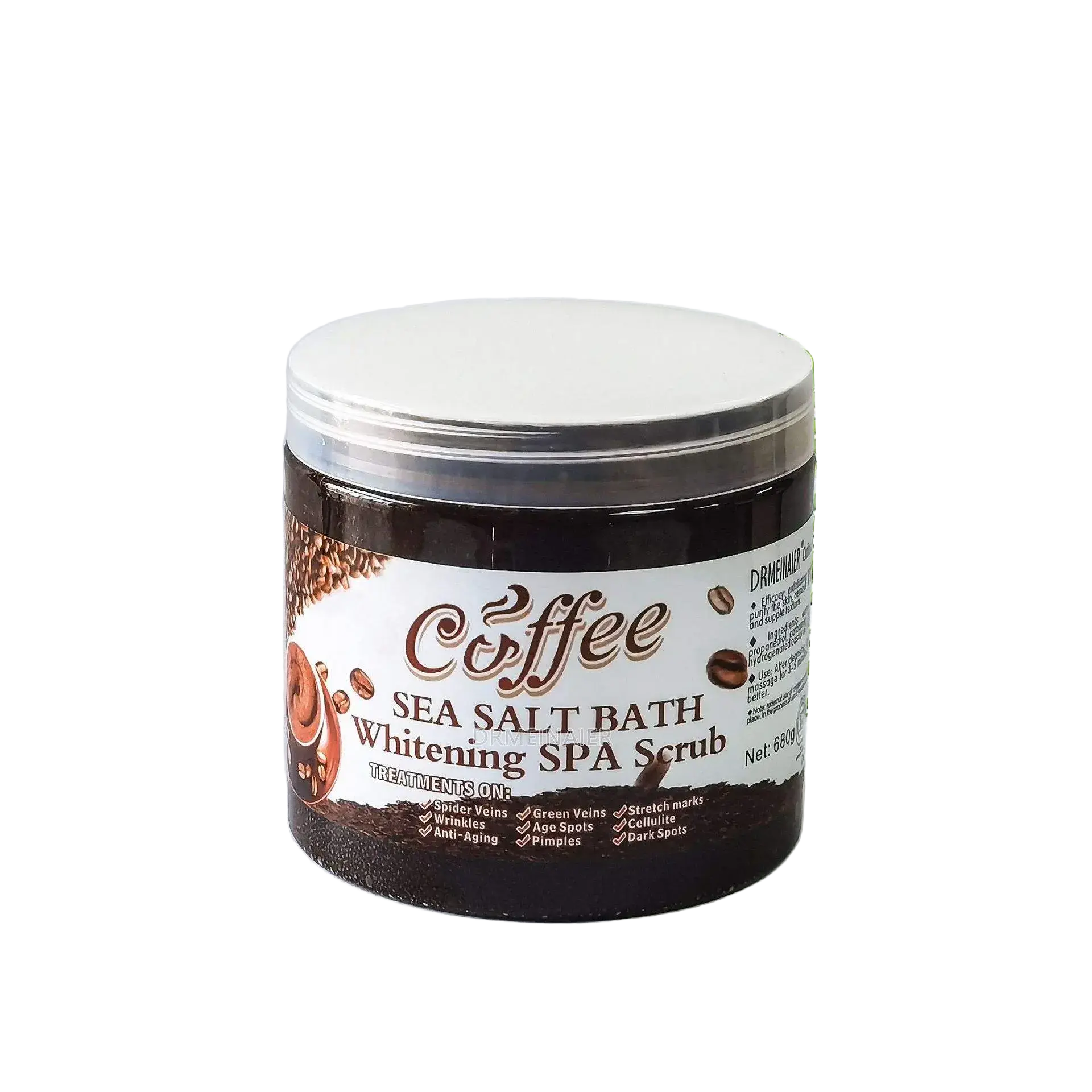 Yilaili Cosmetics Coffee Sea Salt Bath Whitening Spa Scrub