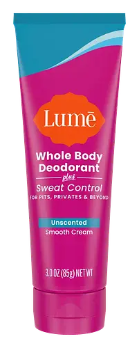 Lume Cream Tube Deodorant + Sweat Control Unscented