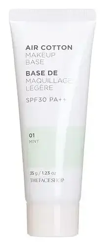 The Face Shop Air Cotton Makeup Base SPF 30 PA++ 01 Mint