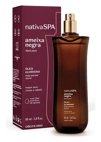 O Boticário Óleo Multifuncional Glorioso Nativa SPA Ameixa Negra