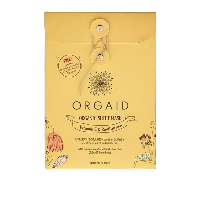 Orgaid Organic Sheet Mask Vitamin-C & Revitalizing