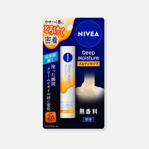 Nivea Deep Moisture Melty Type Lip Balm SPF 26 Unscented