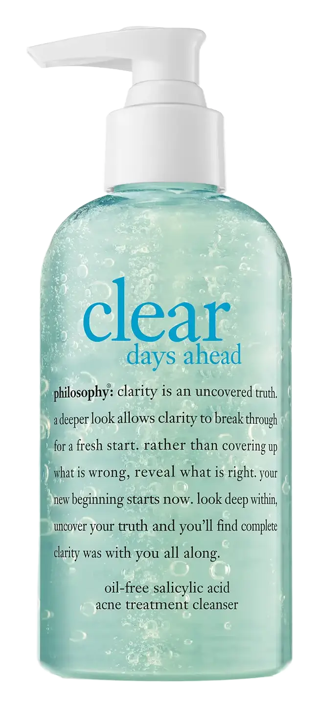 Philosophy Oil-Free Salicylic Acid Acne Treatment Cleanser Clear Days Ahead