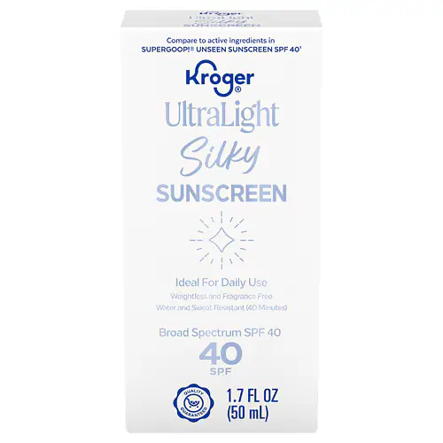 Kroger Ultralight Silky Sunscreen Lotion SPF 40