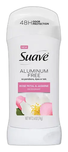 Suave Aluminum-Free Deodorant Rose Petal & Jasmine