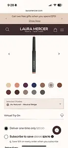 Laura Mercier Caviar Stick Eye Shadow Matte Au Naturel