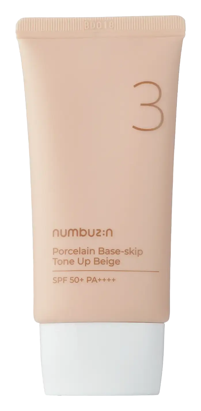Numbuzin No.3 Porcelain Base-Skip Tone Up  SPF 50+ Beige