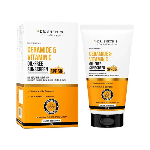 Dr. Sheth's Ceramide & Vitamin C Oil-Free Sunscreen SPF 50+