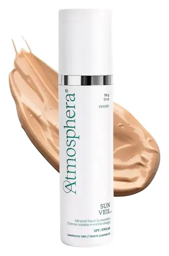 Atmosphera Sun Veil Mineral Face Sunscreens SPF 44 Luminous