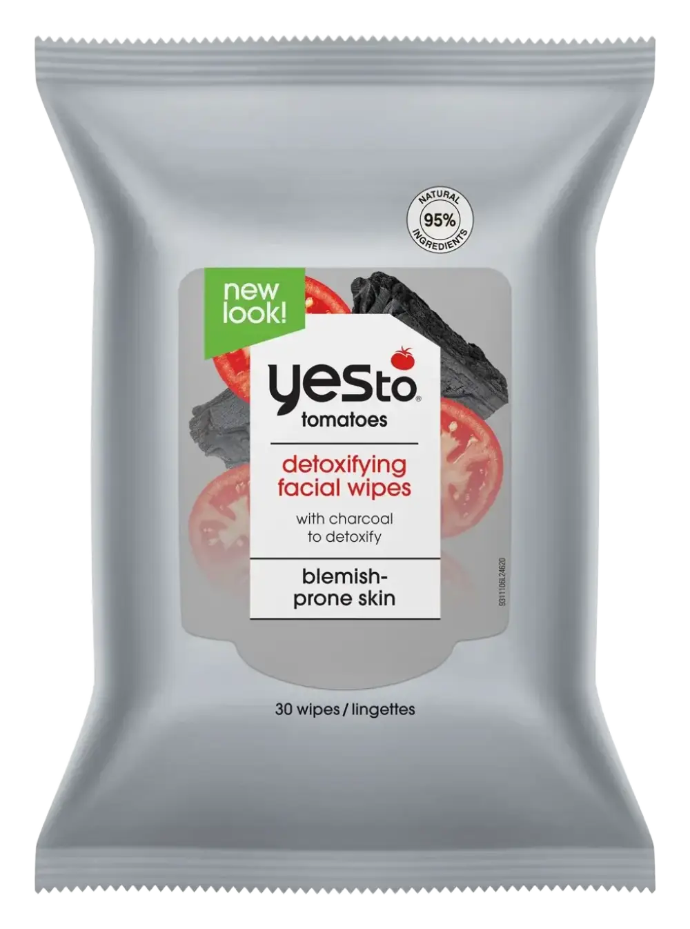 Yes To Tomatoes Clear Skin Detoxifying Charcoal Facial Wipes