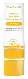 Wishcare 2% Vitamin C Pure Glow Milk Sunscreen SPF 50 PA++++