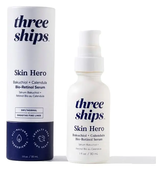 Three Ships Beauty Skin Hero Bakuchiol + Calendula Bio-Retinol Serum