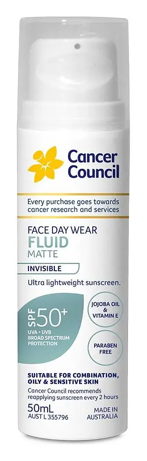 Cancer Council Face Daywear Fluid Invisible SPF50+
