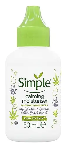 Simple Skincare Calming Moisturiser With Hemp Seed Oil