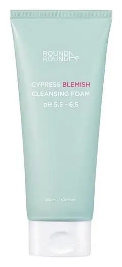 ROUND A'ROUND Cypress Blemish Cleansing Foam
