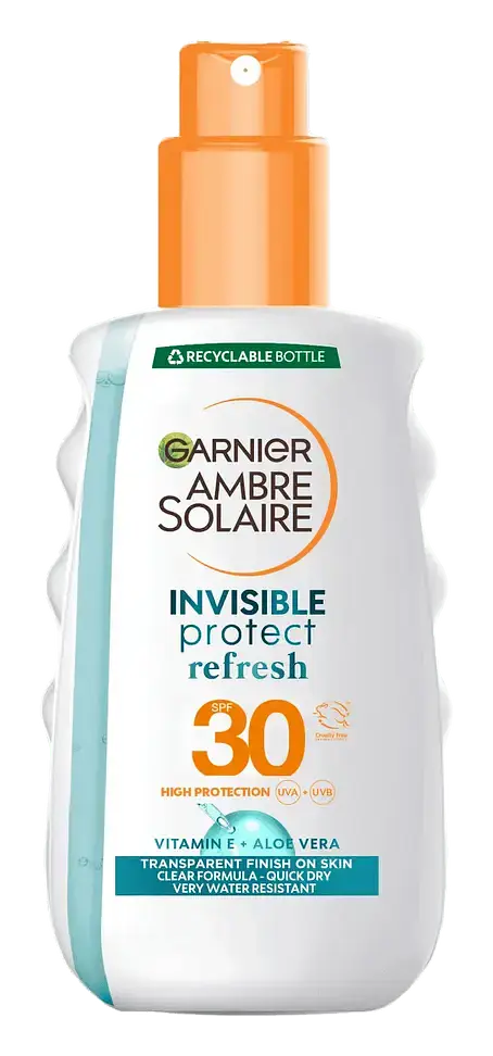 Garnier Ambre Solaire Invisible Protect Refresh Sun Protection Spray SPF30 UK