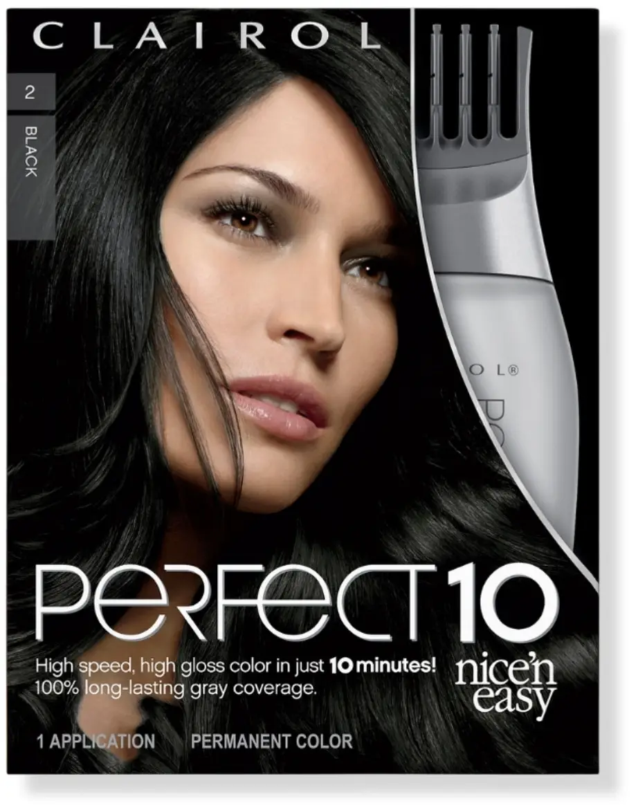 Clairol Nice'N Easy Perfect 10 Permanent Color 2 Black