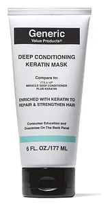 Generic Value Products Deep Conditioning Keratin Mask Compare To It's A 10 Miracle Deep Conditioner Plus Keratin