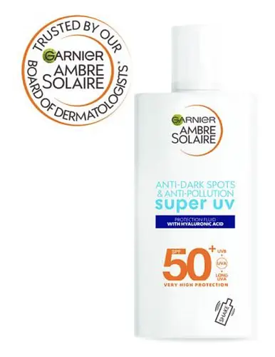 Garnier Ambre Solaire Anti-Dark Spots & Anti-Pollution Super UV Protection Fluid