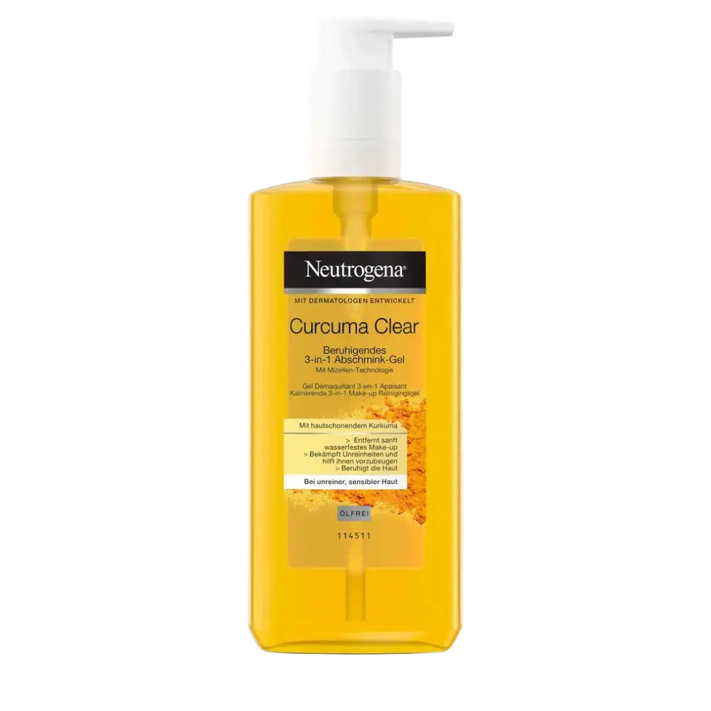 Neutrogena Curcuma Clear Beruhigendes 3-In-1 Abschmink-Gel Germany