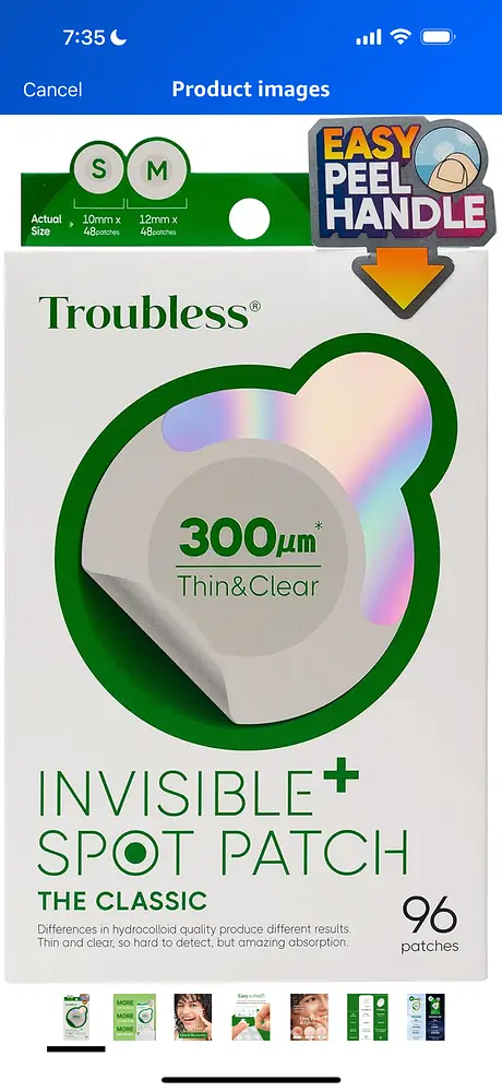 Troubless Invisible Spot Patch Classic